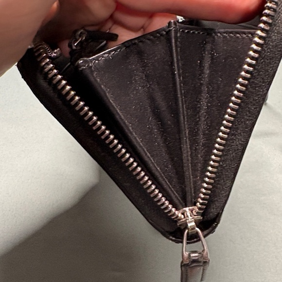 Gucci GG Supreme Web Zip Around Wallet Black Grey Blue Red Stripe GUC - Picture 10 of 12